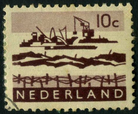 Paises Baixos - 1963 - Draga no Delta - 10C