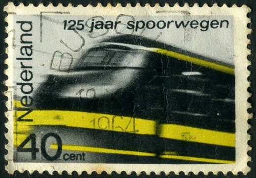 Paises Baixos - 1964 - 125 Anos Caminhos de Ferro - 40C