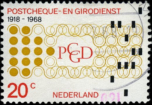 Paises Baixos - 1968 - Postcheque en Girodienst 1918-1968 - 20C