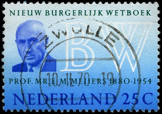 Paises Baixos - 1970 - Nieuw Burgerlijk Wetboek Prof Meijers - 25C