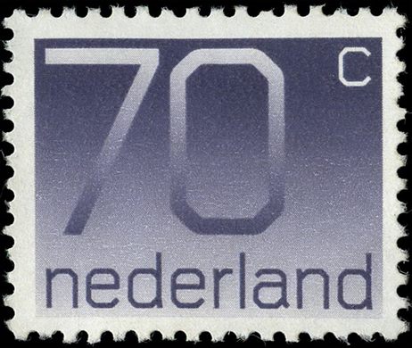 Paises Baixos - 1976 - Cijfer Crouwel - 70C