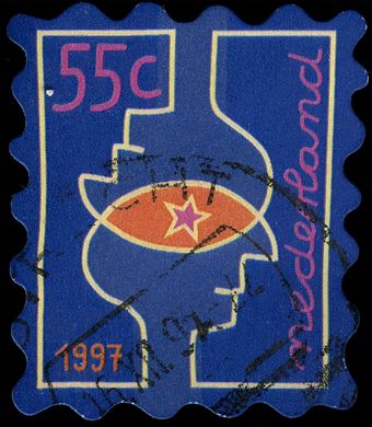 Paises Baixos - 1997 - Selo de Dezembro - 55C