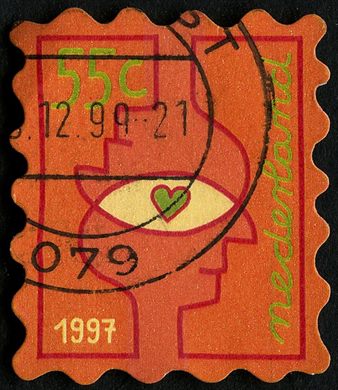 Paises Baixos - 1997 - Selo de Dezembro - 55C
