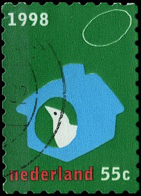 Paises Baixos - 1998 - Selo de Dezembro - 55C