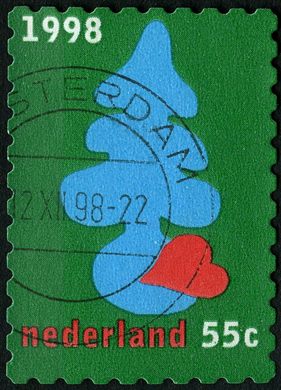 Paises Baixos - 1998 - Selo de Dezembro - 55C