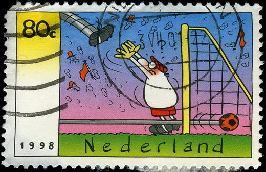 Paises Baixos - 1998 - Voetbal Cartoon - 80C