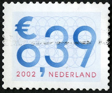 Paises Baixos - 2002 - Frankeerzegel Euro Circulos - 0.39Euro
