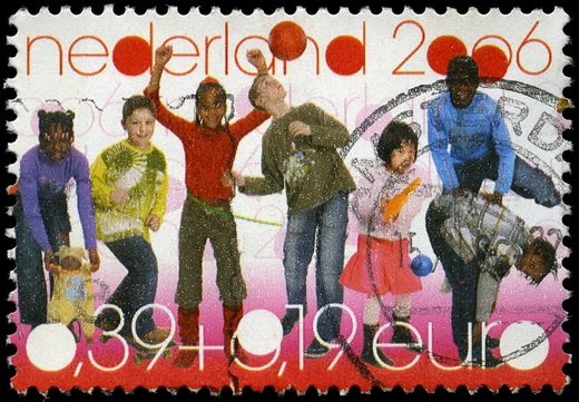 Paises Baixos - 2006 - Kinderzegels Kinderspelen - 0.39Euro0.19Euro