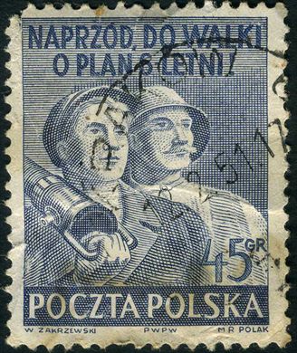 Polonia - 1950 - Plano Sexenal - Casal Operario - 45Gr