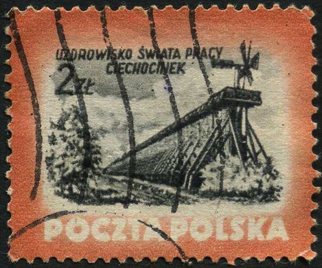 Polonia - 1953 - Termas Trabalhadores - Ciechocinek Torre Graduacao - 2Zl
