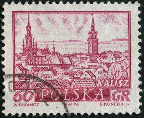 Polonia - 1960 - Cidades Polacas - Kalisz - 60Gr
