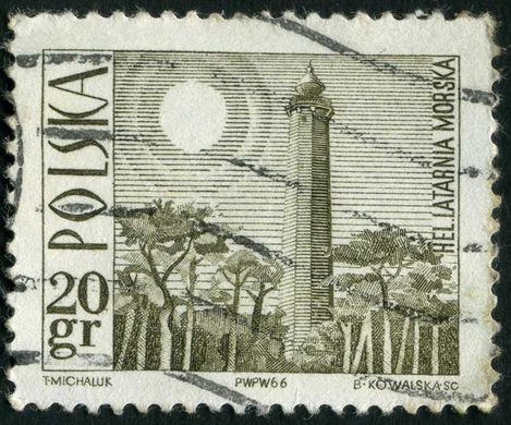 Polonia - 1966 - Paisagens - Farol de Hel - 20Gr