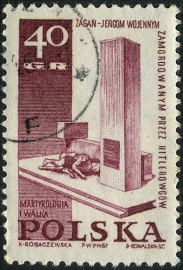 Polonia - 1967 - Martirologia e Luta - Zagan Prisioneiros Guerra - 40Gr
