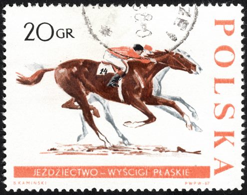 Polonia - 1967 - Equitacao - Corridas Planas - 20Gr