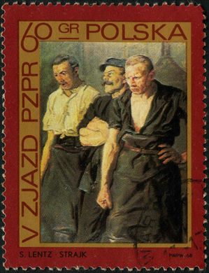 Polonia - 1968 - V Congresso PZPR - Strajk Stanislaw Lentz - 60Gr