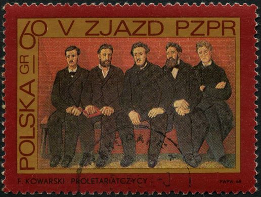Polonia - 1968 - V Congresso PZPR - Proletariatczycy Felicjan Kowarski - 60Gr