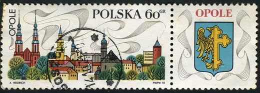 Polonia - 1970 - Cidades com Brasao - Opole - 60Gr
