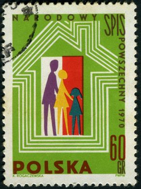 Polonia - 1970 - Censo Nacional Geral - Familia - 60Gr