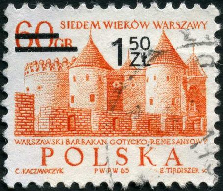 Polonia - 1972 - Sete Seculos de Varsovia - Barbacana - 1.50Zl s 60Gr
