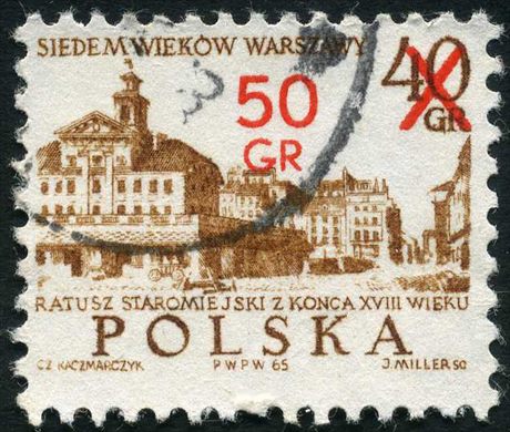 Polonia - 1972 - Sete Seculos de Varsovia - Camara Velha - 50Gr s 40Gr