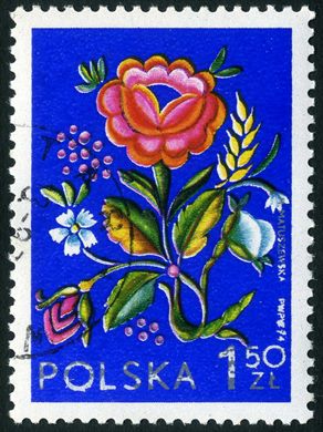 Polonia - 1974 - Motivos Florais Folcloricos - 1.50Zl