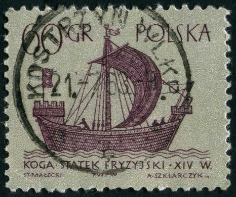 Polonia - Sem Data - Navios Historicos Koga Statek Handlowy XIVw - 60Gr