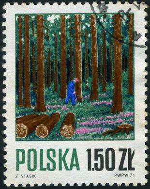 Polonia - Sem Data - Fauna Veado - 1.50zl
