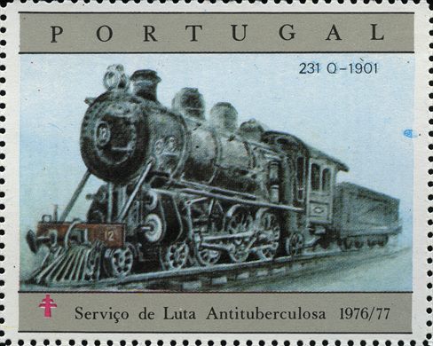 Portugal (Antituberculose) - 1976 - Comboios 231Q 1901 - Sem Valor