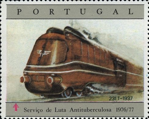 Portugal (Antituberculose) - 1976 - Comboios 231T 1937 - Sem Valor