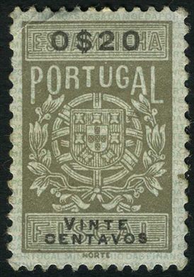Portugal (Fiscal) - Sem Data - Estampilha Fiscal Serie B - 0Esc20