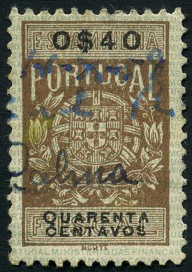 Portugal (Fiscal) - Sem Data - Estampilha Fiscal Serie B - 0Esc40
