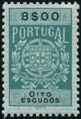 Portugal (Fiscal) - Sem Data - Estampilha Fiscal Serie B - 8Esc00