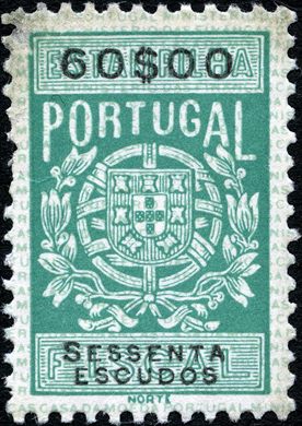 Portugal (Fiscal) - Sem Data - Estampilha Fiscal Serie B - 60Esc