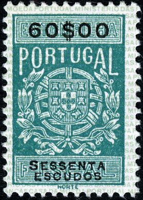 Portugal (Fiscal) - Sem Data - Estampilha Fiscal Serie B - 60Esc
