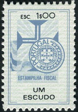 Portugal (Fiscal) - Sem Data - Estampilha Fiscal Serie C - 1Esc