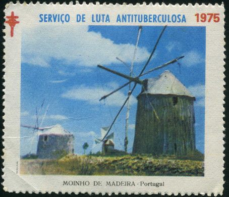 Portugal (IANT) - 1975 - Servico de Luta Antituberculosa Moinhos - Moinho de Madeira - Sem Valor