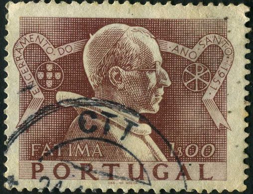 Portugal - 1951 - Encerramento do Ano Santo - Pio XII - 1 00Esc