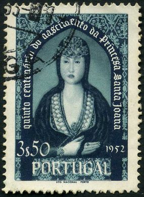 Portugal - 1952 - Quinto Centenario do Nascimento da Princesa Santa Joana - 3.50
