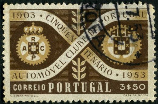 Portugal - 1953 - Cinquentenario ACP - 3Esc50