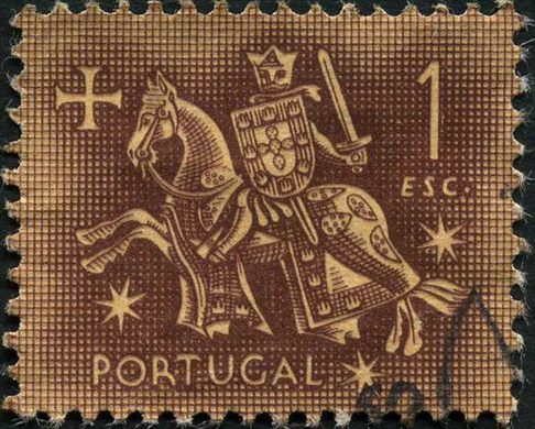 Portugal - 1953 - Selo de Autoridade do Rei D Dinis - 1Esc00