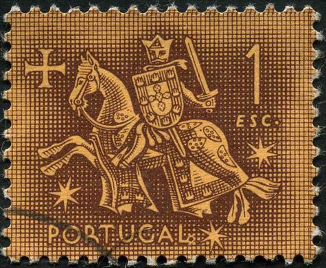 Portugal - 1953 - Selo de Autoridade do Rei D Dinis - 1Esc00