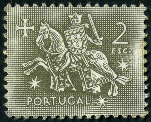 Portugal - 1953 - Selo de Autoridade do Rei D Dinis - 2Esc00