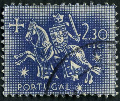 Portugal - 1953 - Selo de Autoridade do Rei D Dinis - 2Esc30