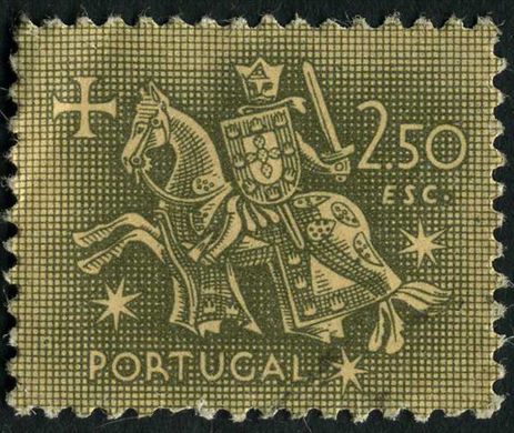 Portugal - 1953 - Selo de Autoridade do Rei D Dinis - 2Esc50