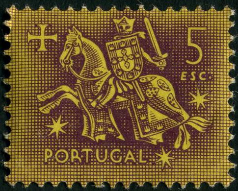 Portugal - 1953 - Selo de Autoridade do Rei D Dinis - 5Esc00