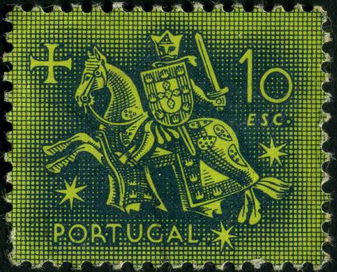 Portugal - 1953 - Selo de Autoridade do Rei D Dinis - 10Esc00