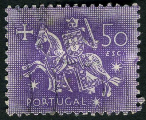 Portugal - 1953 - Selo de Autoridade do Rei D Dinis - 50Esc00