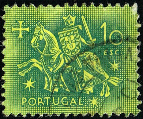 Portugal - 1953 - Selo de Autoridade do Rei D Dinis - 10Esc00
