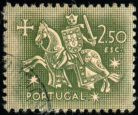 Portugal - 1953 - Selo de Autoridade do Rei D Dinis - 2Esc50