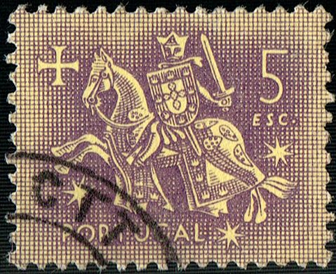 Portugal - 1953 - Selo de Autoridade do Rei D Dinis - 5Esc00